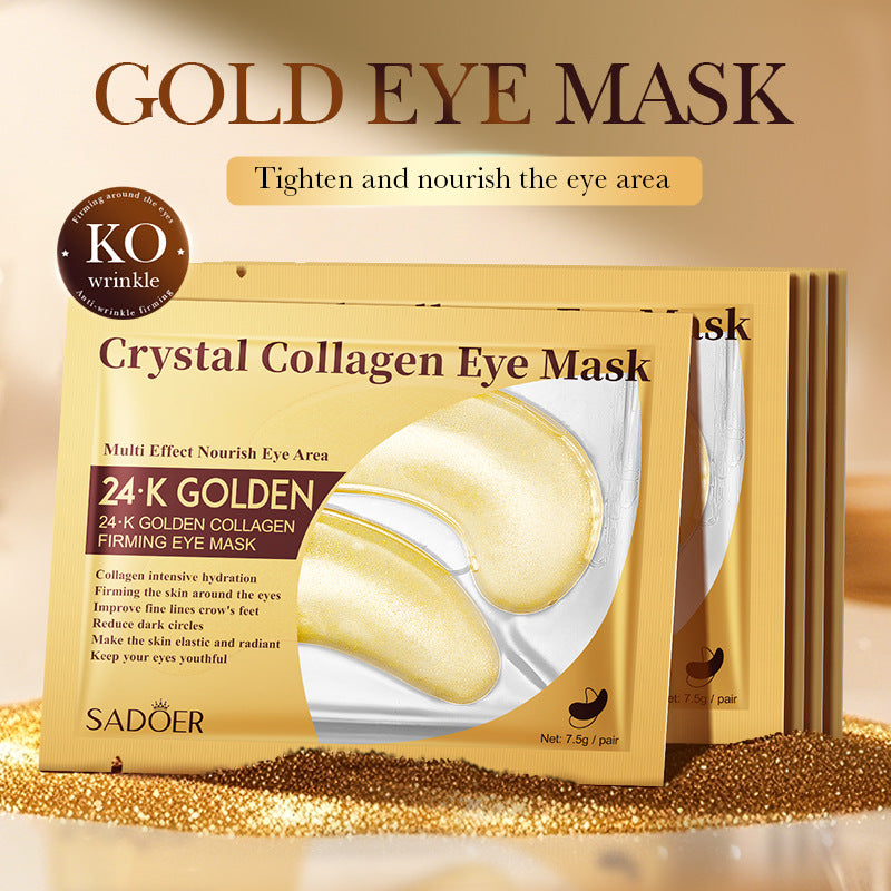 24K Gold Collagen Firming Eye Mask 75g Hydrating And Moisturizing