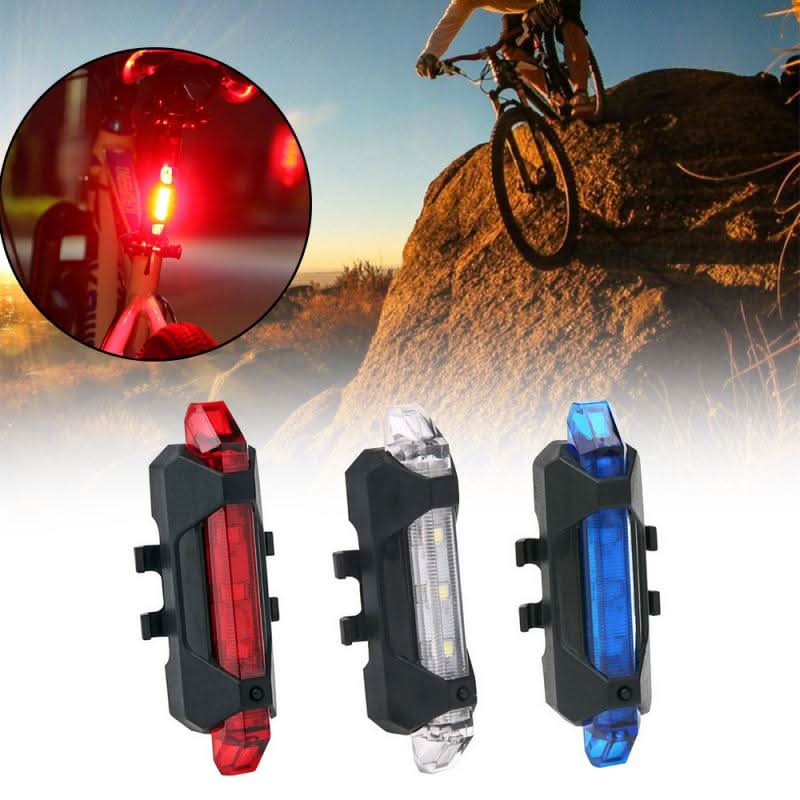 Bike Bicycle Light USB LED Rechargeable Safety Set Mountain Cycle Front Back Headlight Lamp Flashlight Bike Accessories - Eshtree