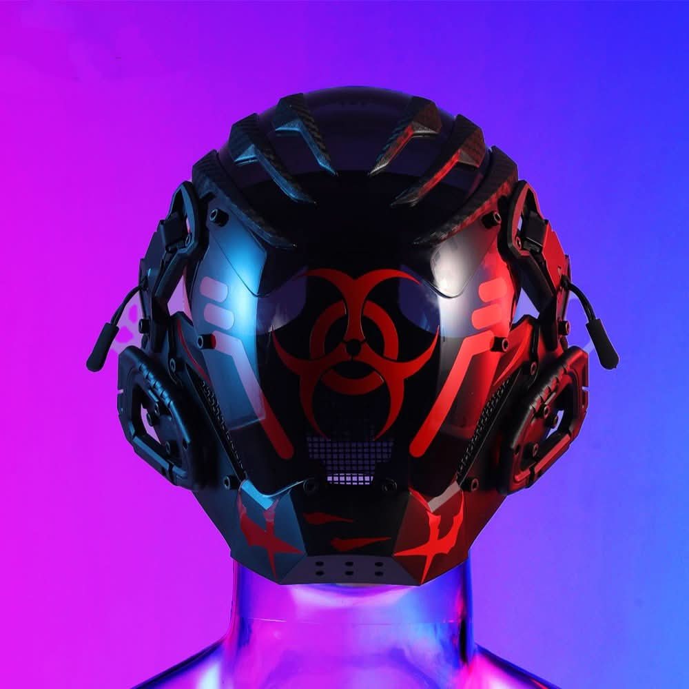 Bioweapon Black Mask Tech Creative Prop Mask Full Face - Eshtree