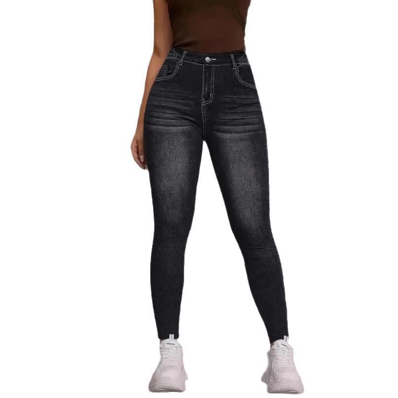 Bootcut Yoga Capri Pants With A Butt - lifting Effect Styled Like Denim Leggings - Eshtree