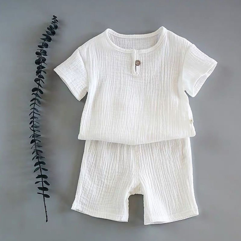 Boy And Girl Baby Short - sleeved Summer Suit - Eshtree