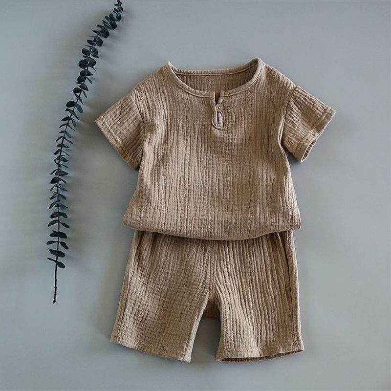 Boy And Girl Baby Short - sleeved Summer Suit - Eshtree