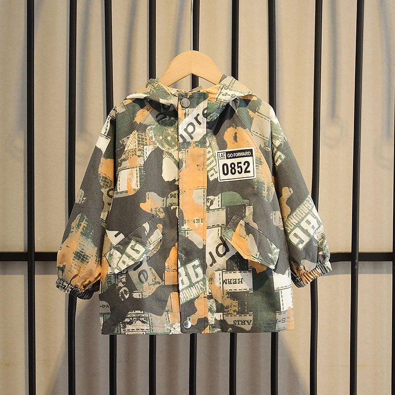 Boys' Autumn Korean Casual Hooded Camouflage Jacket - Eshtree