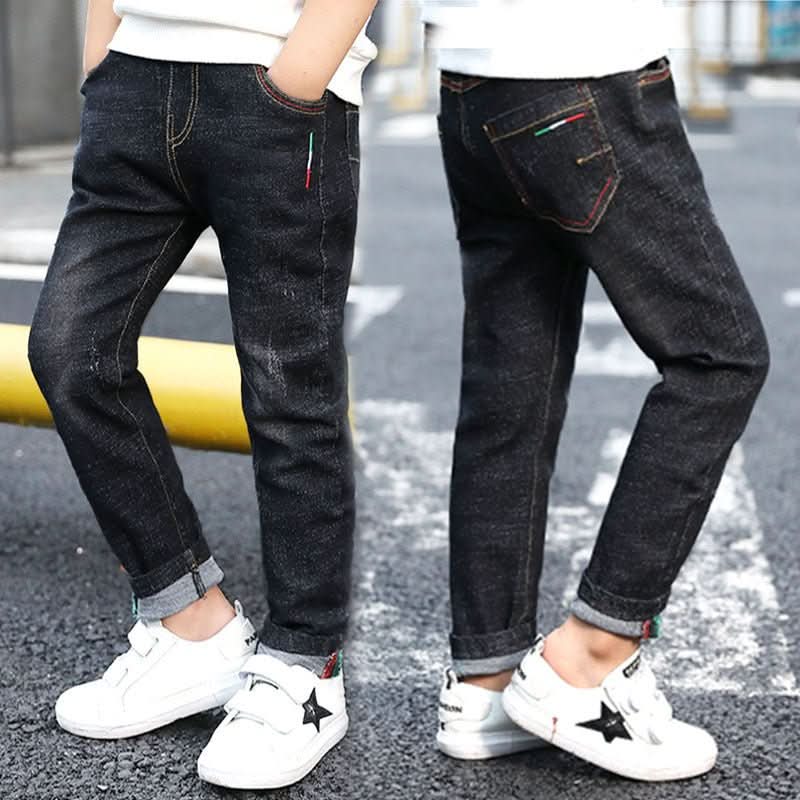 Boys' denim trousers, new style, big children's trousers, spring and autumn children's trousers - Eshtree