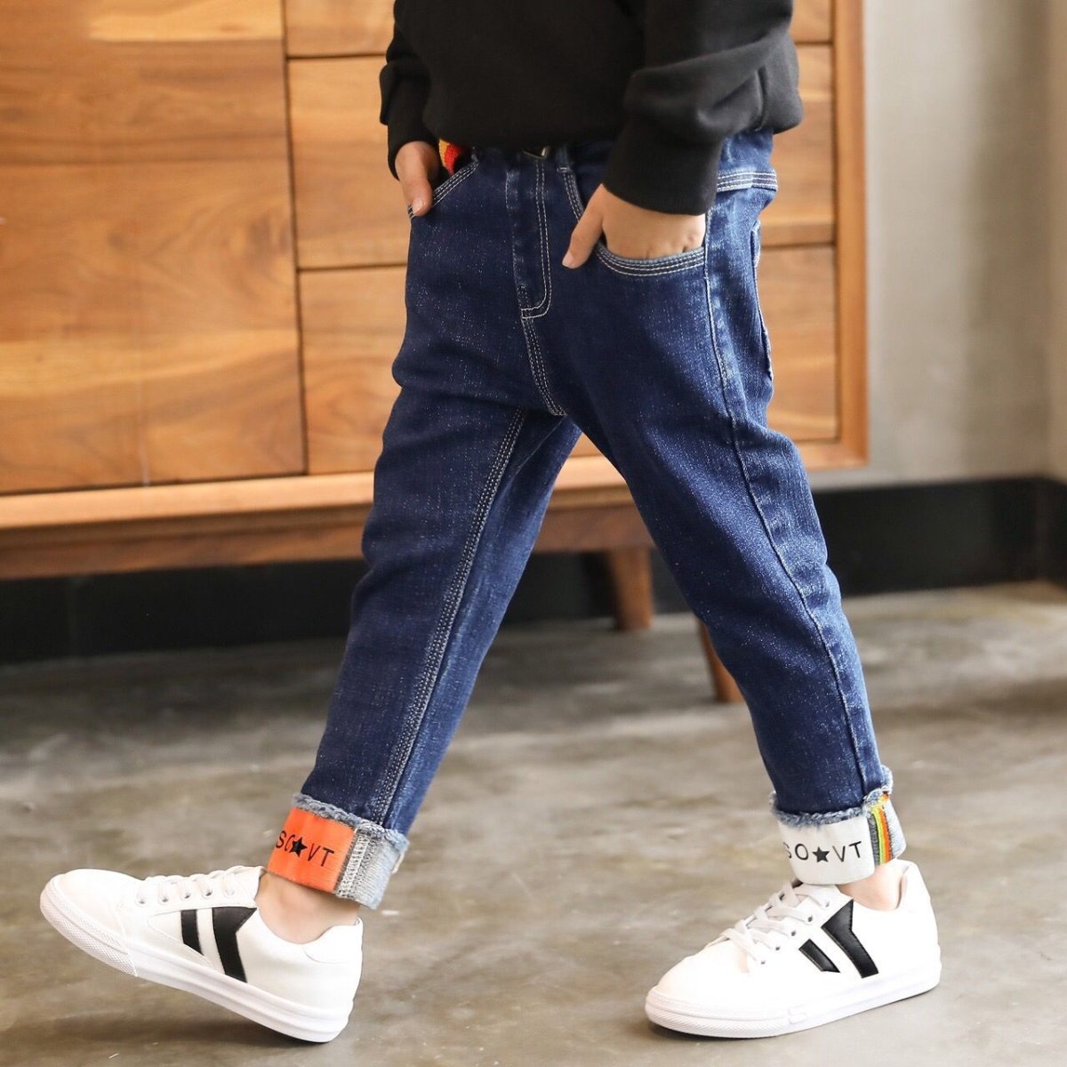 Boys' Denim Trousers Trousers Children's Clothing - Eshtree