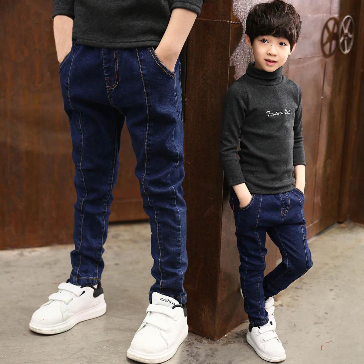 Boys' Denim Trousers Trousers Children's Clothing - Eshtree