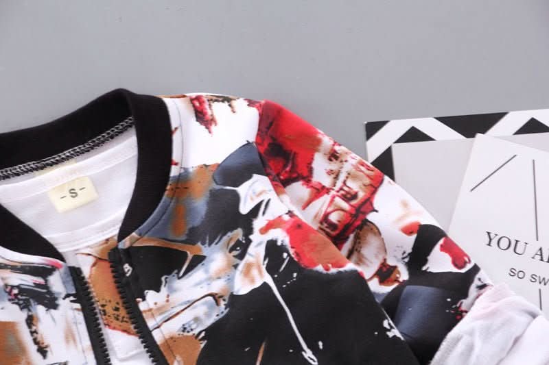 Boys Handsome Autumn And Winter Clothes Three - Piece Kid Clothes - Eshtree