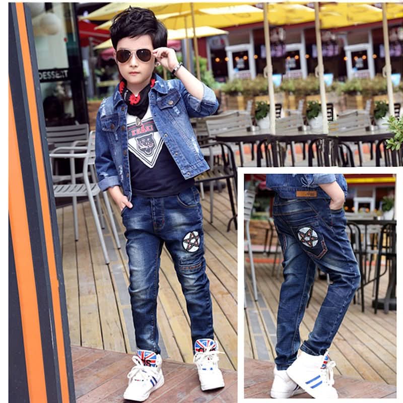 Boys Jeans Autumn And Winter New One - piece Velvet - Eshtree