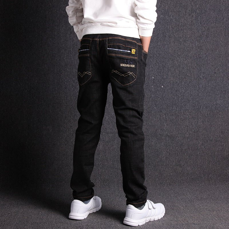 Boys Jeans New Product Micro Stretch Comfortable Black Pants - Eshtree