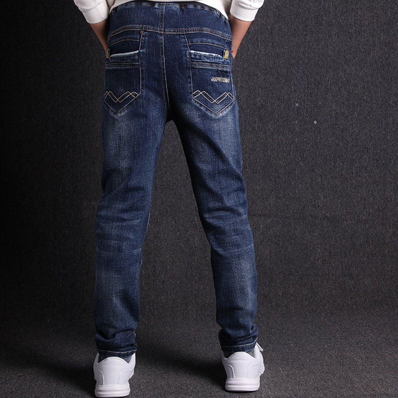 Boys Jeans New Product Micro Stretch Comfortable Black Pants - Eshtree