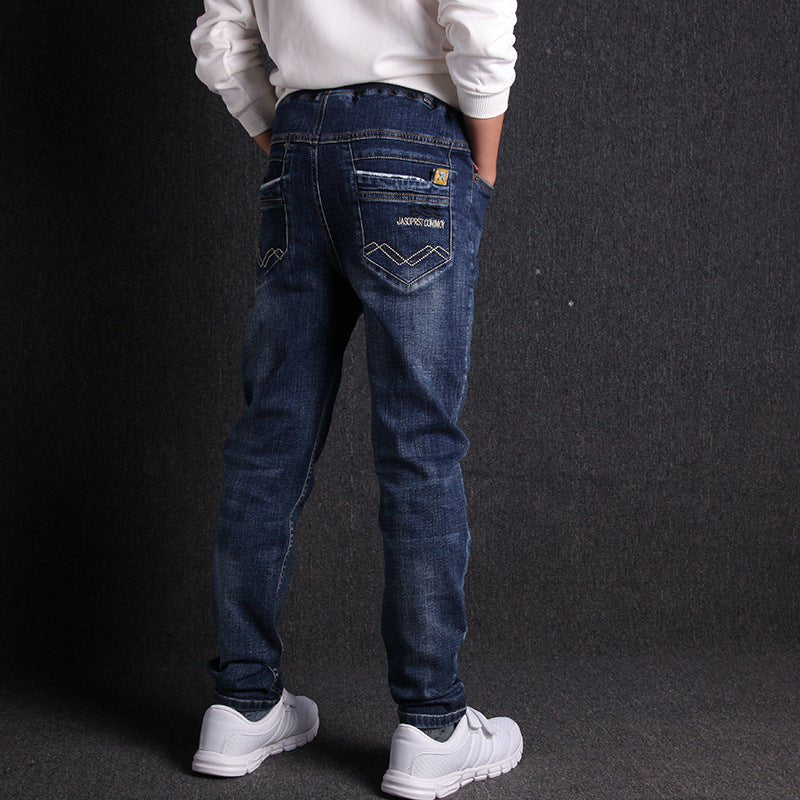 Boys Jeans New Product Micro Stretch Comfortable Black Pants - Eshtree
