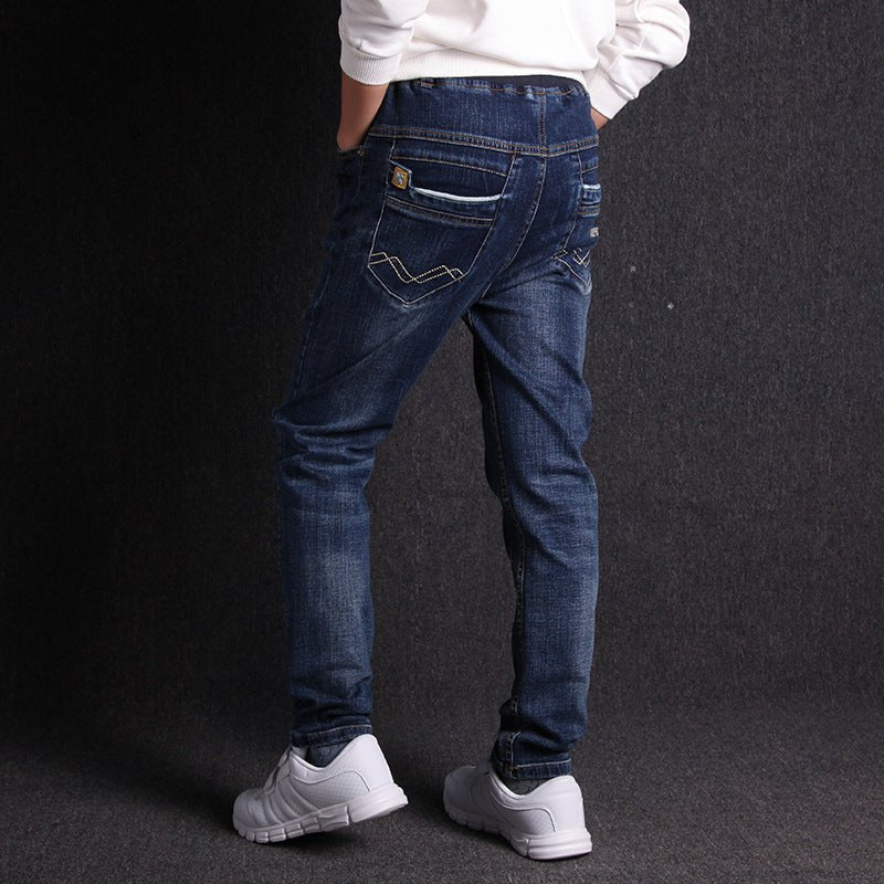 Boys Jeans New Product Micro Stretch Comfortable Black Pants - Eshtree