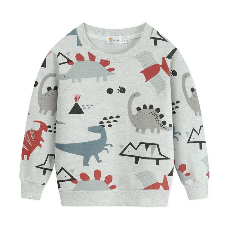 Boys Knitted Terry Cotton Long - sleeved Sweater New - Eshtree