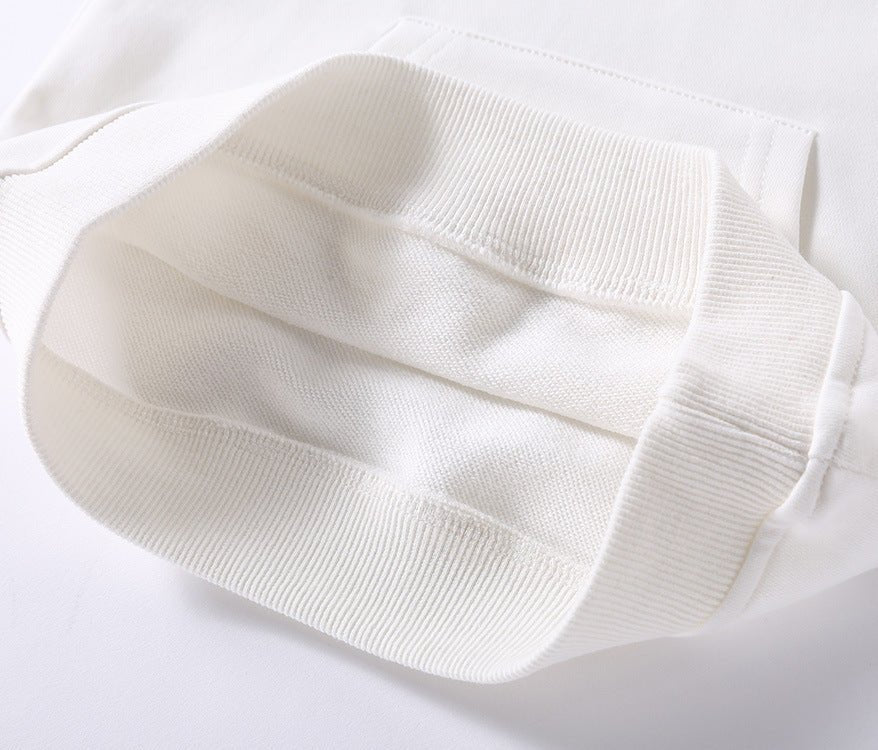 Boys Korean Round Neck Solid Color Loose Long Sleeve Pullover - Eshtree