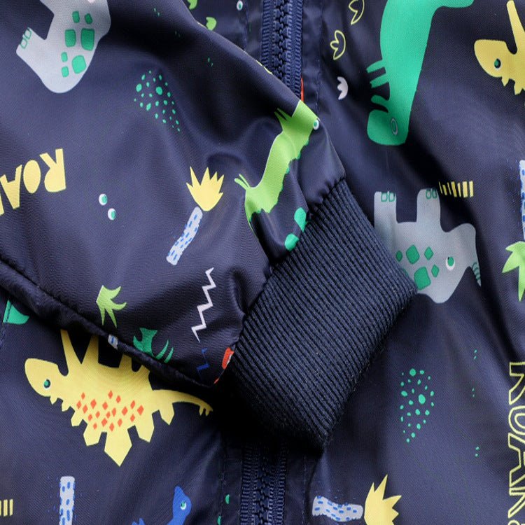 Boys stand collar dinosaur jacket - Eshtree