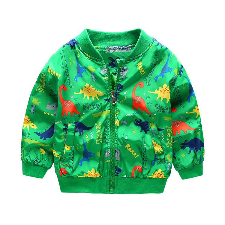 Boys stand collar dinosaur jacket - Eshtree