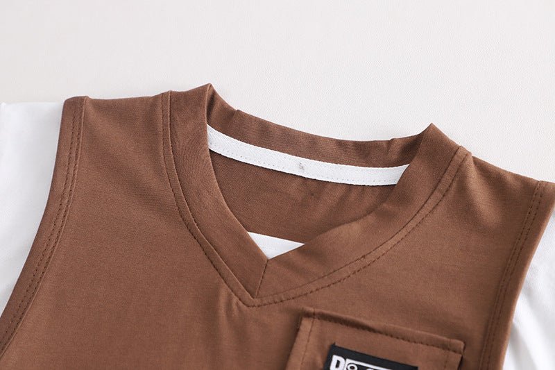 Boys Summer Suit Summer Short Sleeve Clothes - Eshtree