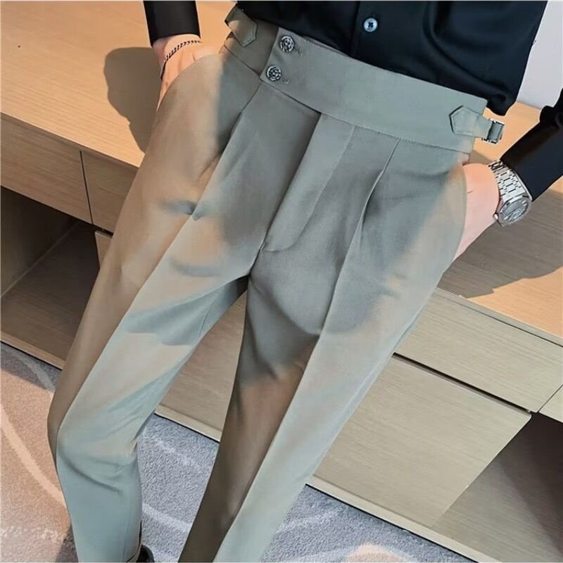 British Style Business Formal Wear Suit Pants Men - Eshtree