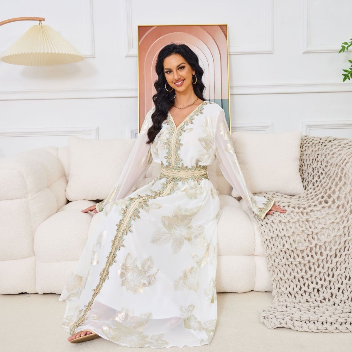 Bronzing Muslim Dubai Tourist Dress - Eshtree