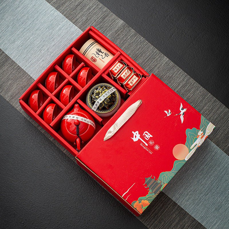 Business Gift Teaware Suit Celadon A Pot Of Four Cup Set - Eshtree