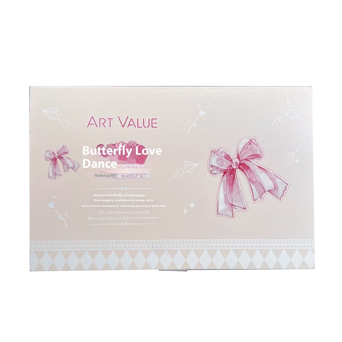 Butterfly Colored Box Suite Blush Necklace Matte Lip Mud - Eshtree