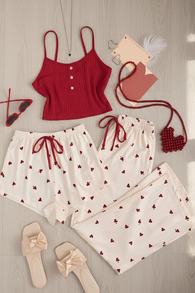 بيجامة حريمي منزلية صيفية مريحة وأنيقة - Eshtree