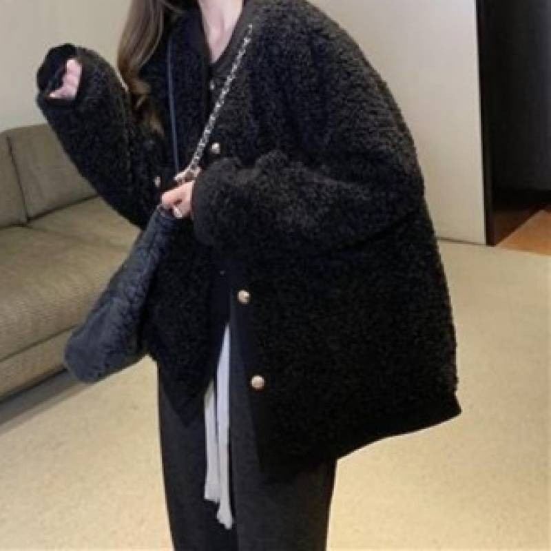 Lambswool Thickened Cotton Padded Coat