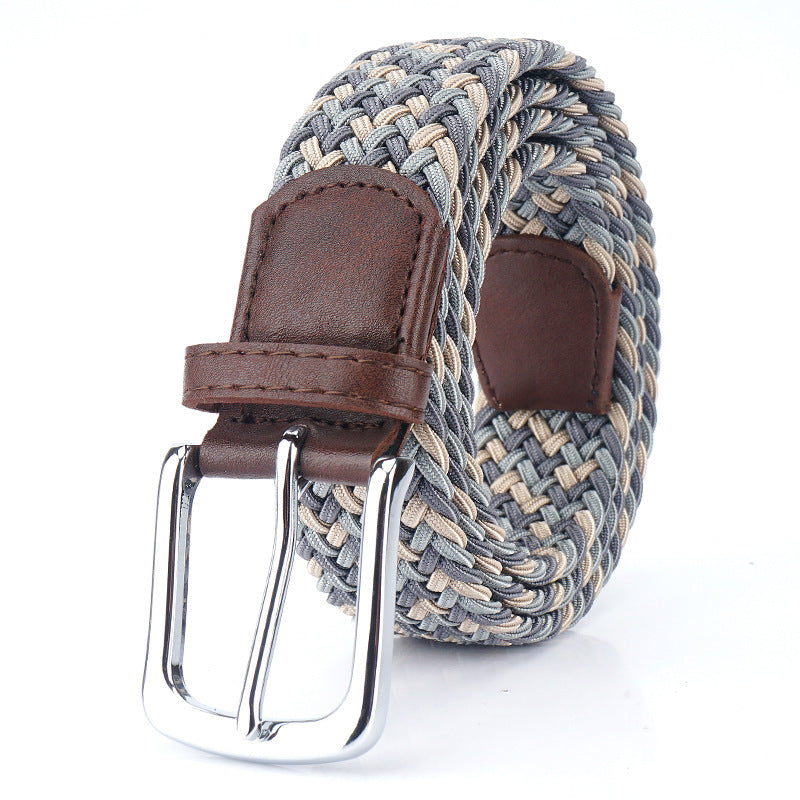 Silk Elastic Woven Elastic Men's Women's Belt Canvas Belt