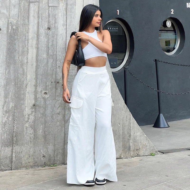 Versatile Casual Spicy Girl Straight Leg Pants For Women