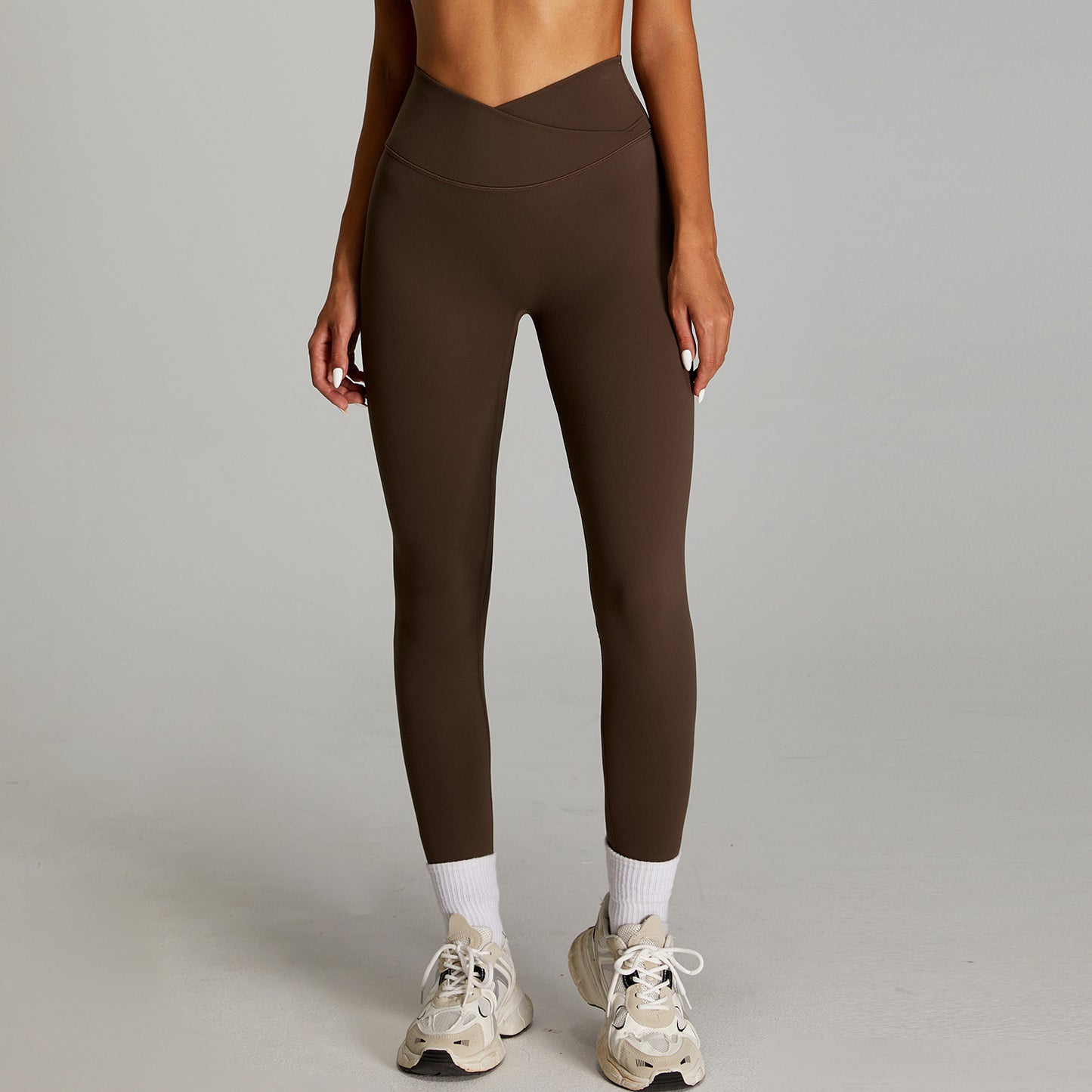 Nude Feel High Waist Fitness Pants Women's Quick-drying Outer Wear Tight Sports Pants