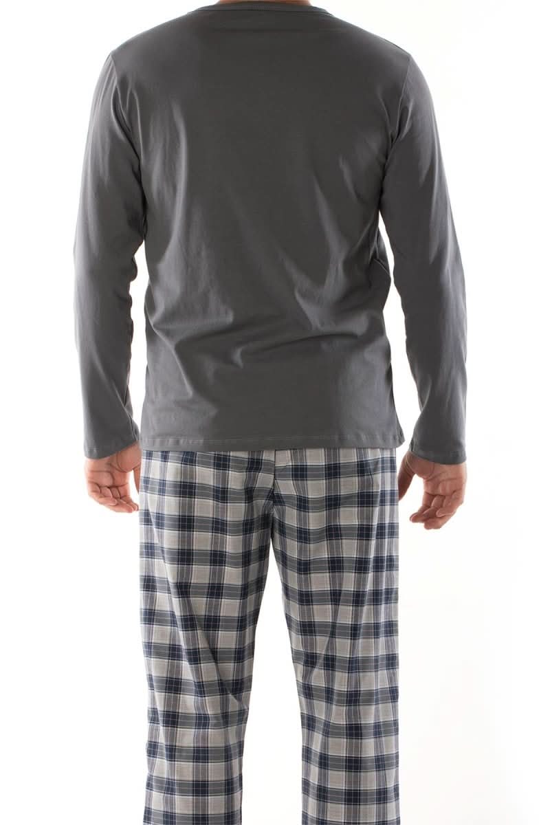 Casual Long - sleeved Men's Cotton Pajamas Suit - Eshtree