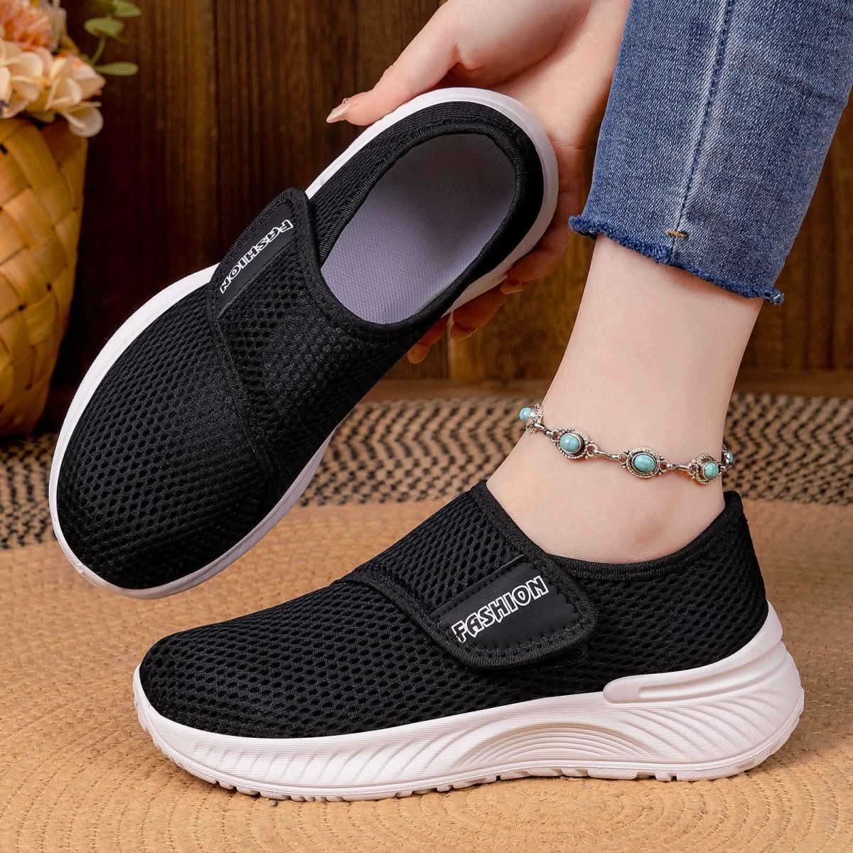 Casual Versatile Velcro Fastened Soft Soled Walking Shoes That Wont Tire Your Feet - Eshtree