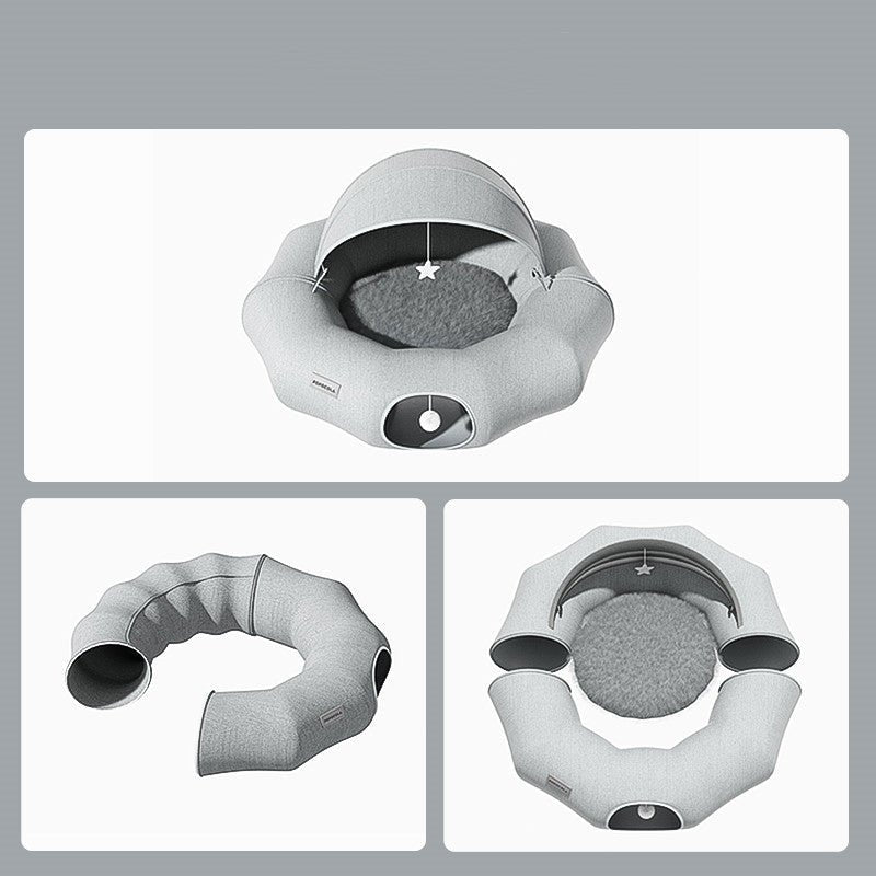 Cat Tunnel Donut Tunnel Crawl Shelter Foldable - Eshtree