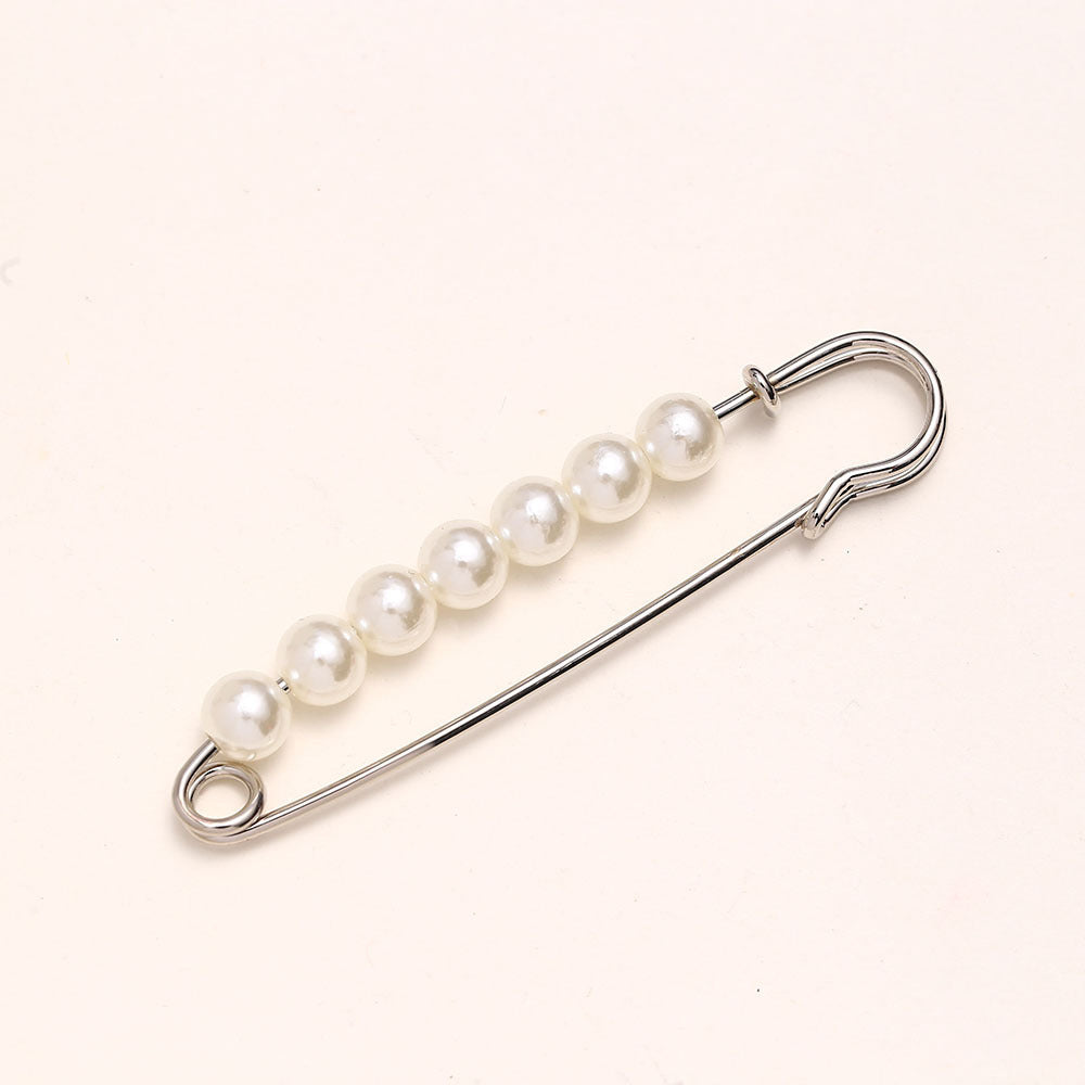 Cross-border Pearl Waist Of Trousers Pin Fixed Clothes Skirt Brooch Belt Buckle
