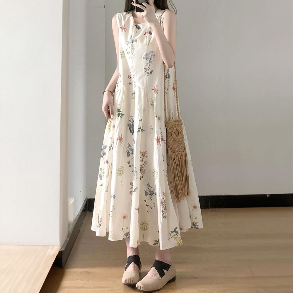 Summer Girls' Loose Slimming Vacation Dress