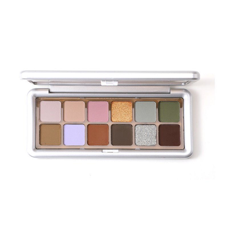 Cement Plate 12color Eye Shadow Pearl Matte Delicate Three - dimensional - Eshtree