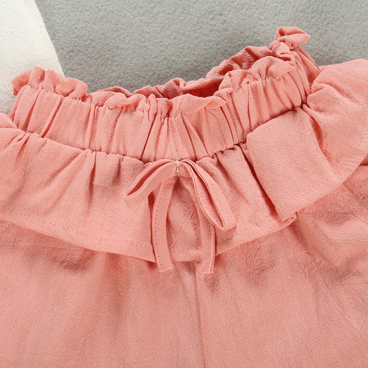 Children's Summer Clothing Sleeveless Single-breasted Embroidered Collar Suit