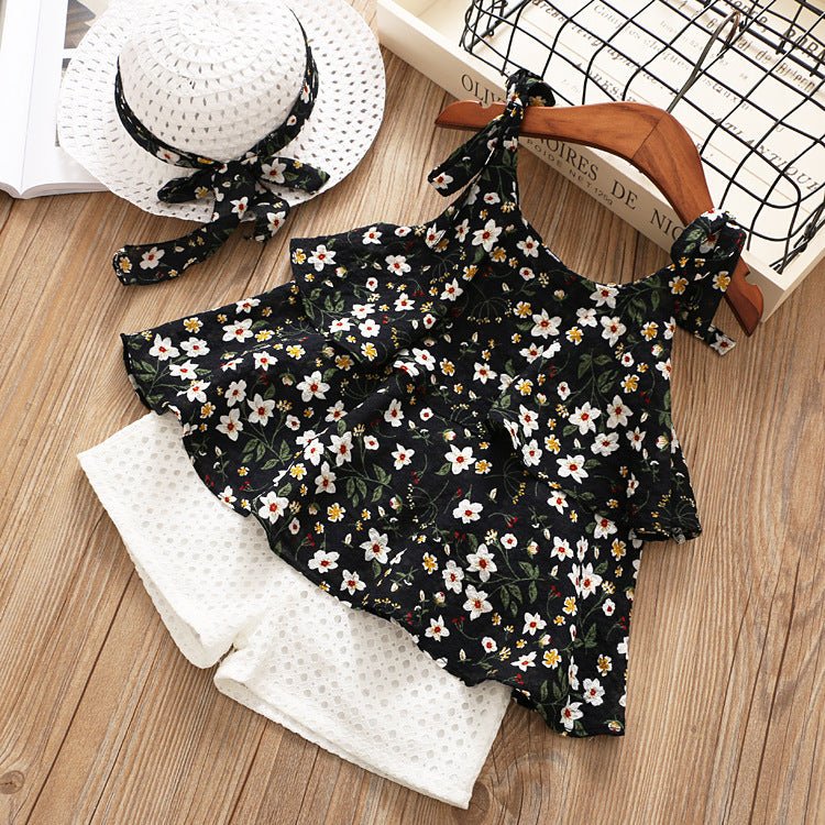Chiffon Sling Two - piece Suit Cool Girl Suit With Hat - Eshtree