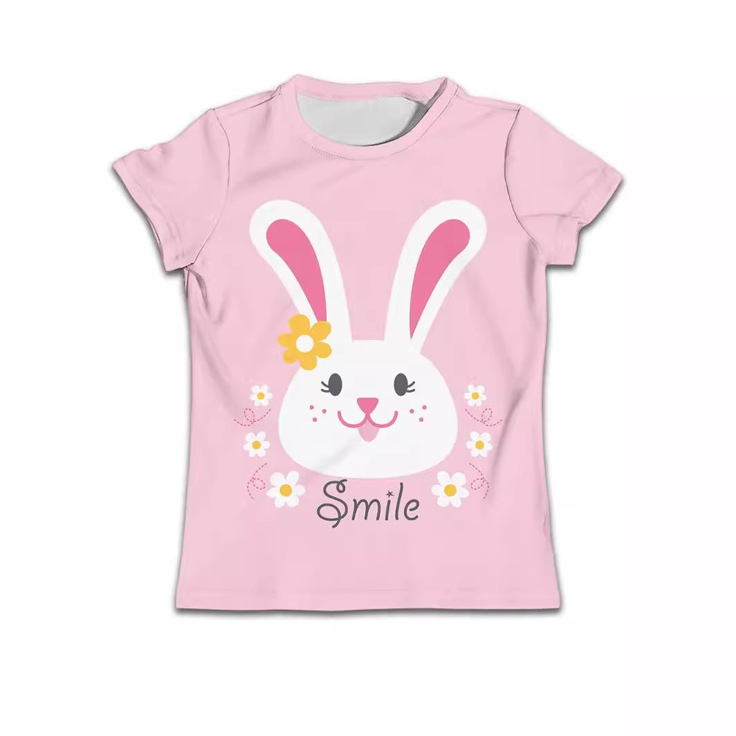 Children Boy T-shirt Clothes Casual Soft T-shirt Cute Cat Cartoon Pattern - Eshtree