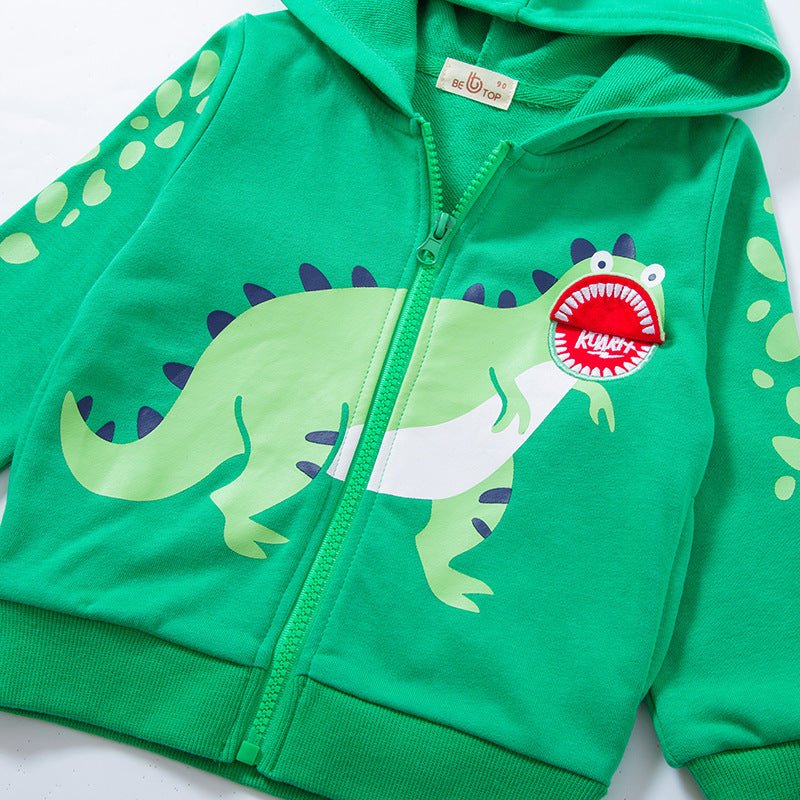 Children's Autumn Clothing Dinosaur Characteristic Coat Cardigan - Eshtree