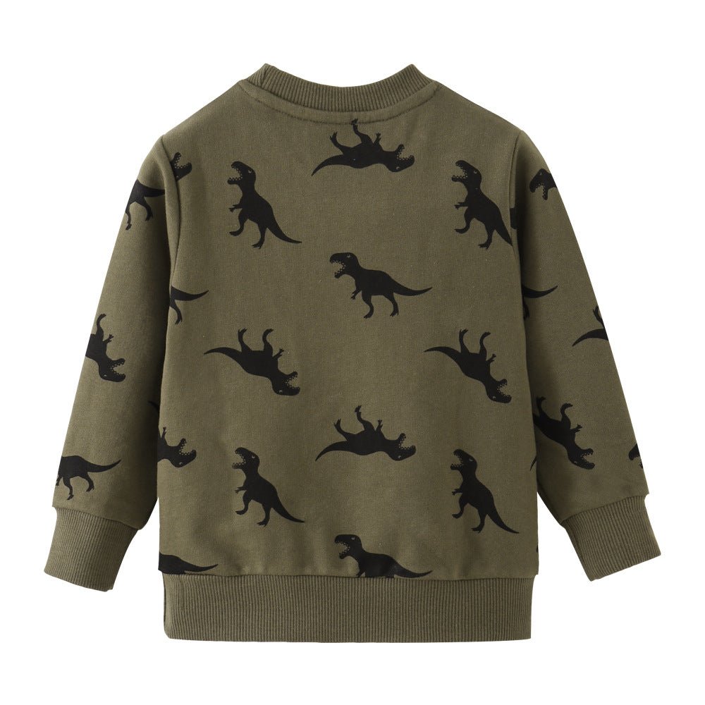 Children's Autumn Clothing Long Sleeve Boy Cartoon Cotton Crew Neck Sweater - Eshtree
