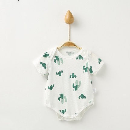 Children's Clothes Short Sleeve Khaki Triangle Climbing One Piece - Eshtree