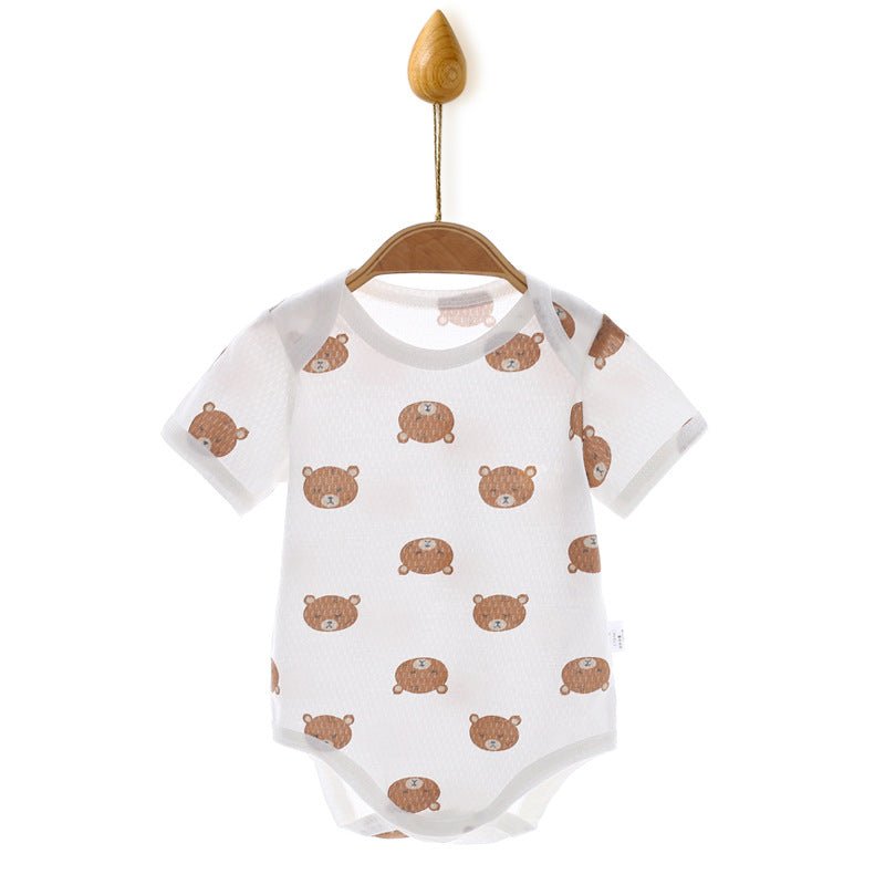 Children's Clothes Short Sleeve Khaki Triangle Climbing One Piece - Eshtree