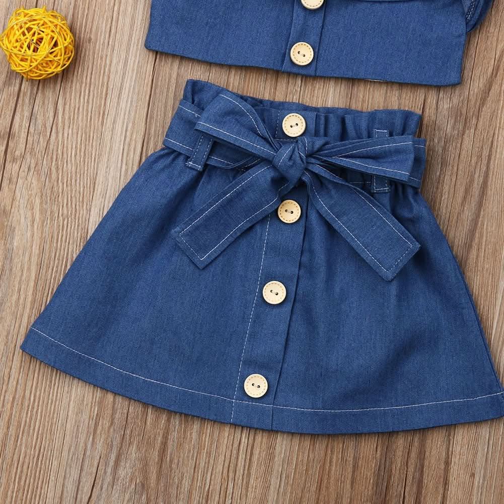 Children's clothing girls suspender skirt - Eshtree