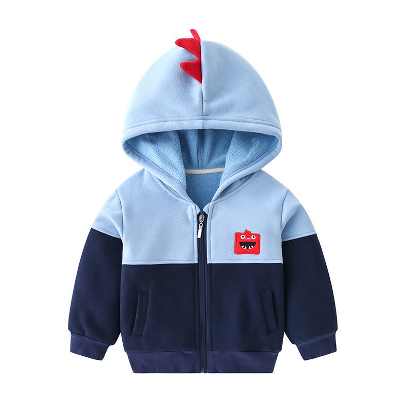 Children's Hooded Jacket And Fleece Boy Sweater - Eshtree