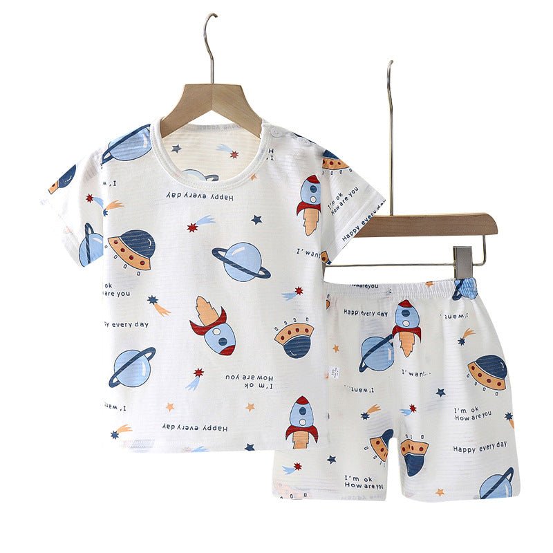 Children's Loungewear Pajamas Pure Cotton Underwear Set - Eshtree