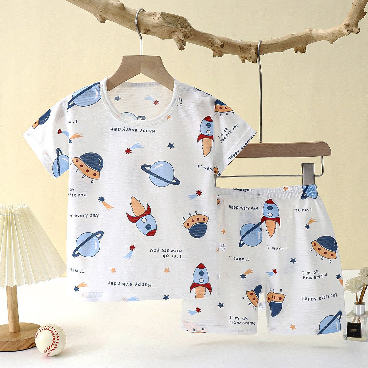 Children's Loungewear Pajamas Pure Cotton Underwear Set - Eshtree