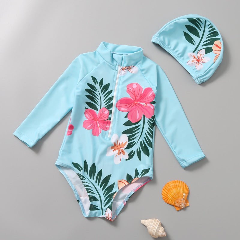 Children's Swimsuit One - Piece Sunscreen Swimsuit Swimsuit Set - Eshtree