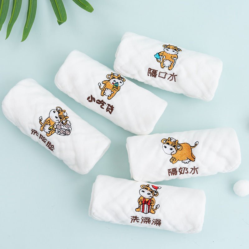Children's Towel Embroidery Baby Saliva Towel - Eshtree