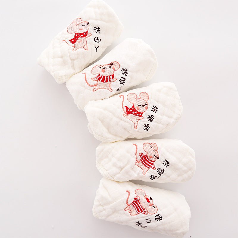 Children's Towel Embroidery Baby Saliva Towel - Eshtree